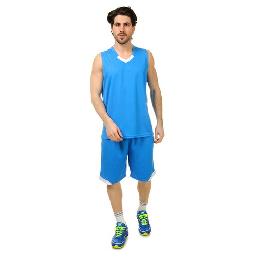 Форма баскетбольна Lingo чоловіча LD-8002 4XL Блакитно-білий (57506036) фото №2