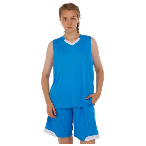Форма баскетбольна Lingo чоловіча LD-8002 4XL Блакитно-білий (57506036) фото №5