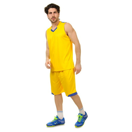 Форма баскетбольна Lingo чоловіча LD-8002 L Жовто-синій (57506036) фото №2