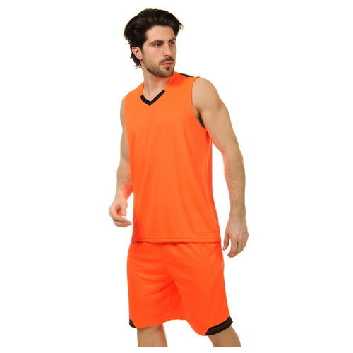 Форма баскетбольна Lingo чоловіча LD-8002 XL Оранжево-чорний (57506036) фото №3