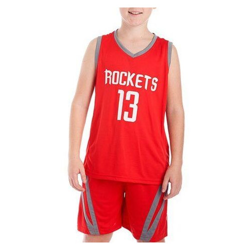 Форма баскетбольна підліткова FDSO NBA BA-0966 M Червоно-сірий (57508060) фото №1