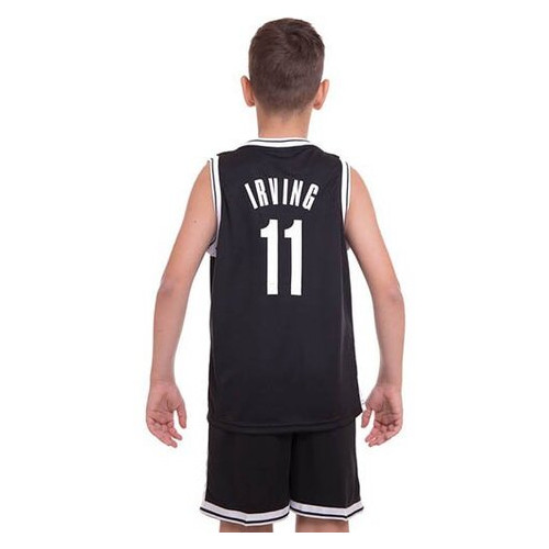 Форма баскетбольна дитяча FDSO NBA Brooklyn 11 3578 L Чорно-білий (57508193) фото №3