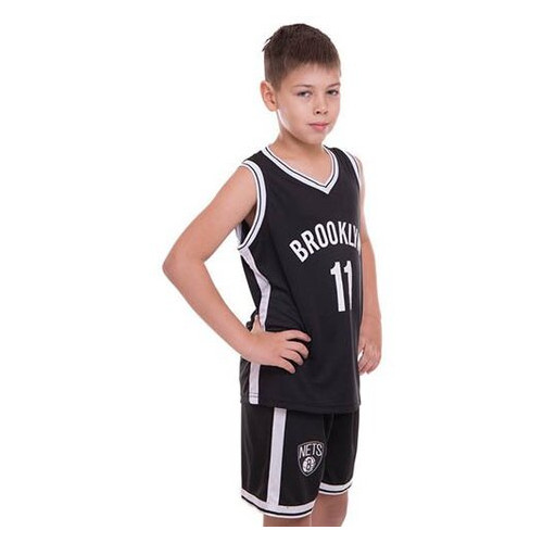 Форма баскетбольна дитяча FDSO NBA Brooklyn 11 3578 L Чорно-білий (57508193) фото №2