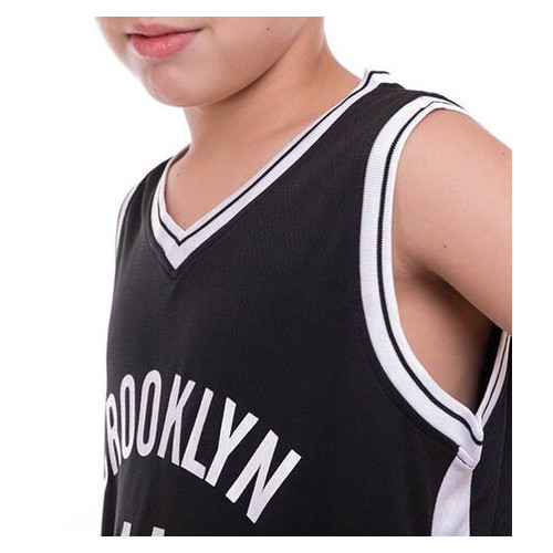 Форма баскетбольна дитяча FDSO NBA Brooklyn 11 3578 L Чорно-білий (57508193) фото №4