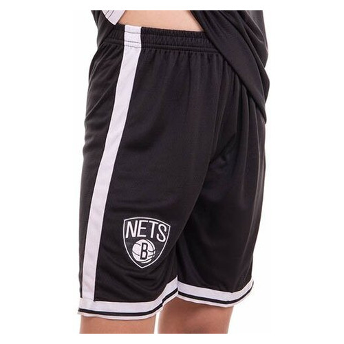 Форма баскетбольна дитяча FDSO NBA Brooklyn 7 3581 M Чорно-білий (57508194) фото №6