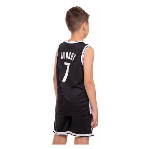 Форма баскетбольна дитяча FDSO NBA Brooklyn 7 3581 M Чорно-білий (57508194) фото №5