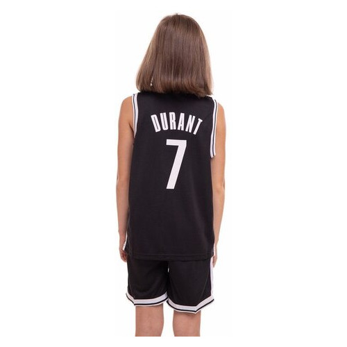Форма баскетбольна дитяча FDSO NBA Brooklyn 7 3581 M Чорно-білий (57508194) фото №10