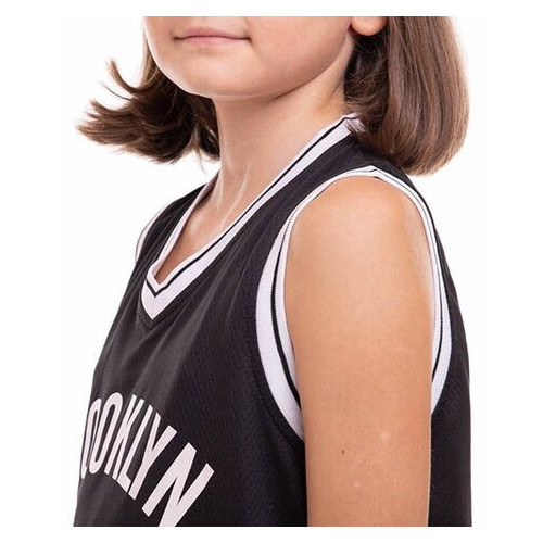 Форма баскетбольна дитяча FDSO NBA Brooklyn 7 3581 M Чорно-білий (57508194) фото №9