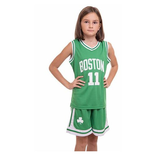 Форма баскетбольна підліткова FDSO NBA Boston 11 6354 XXL Зелено-білий (57508207) фото №9