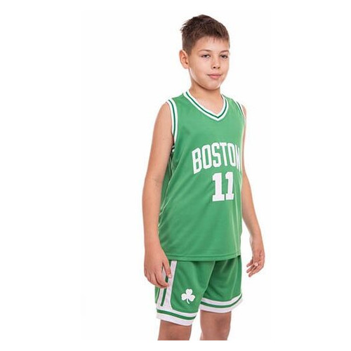 Форма баскетбольна підліткова FDSO NBA Boston 11 6354 XXL Зелено-білий (57508207) фото №3