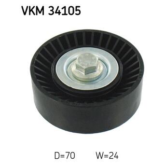 Натяжний ролик SKF поліклінового ременя (VKM 34105) фото №1