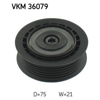 Натяжний ролик SKF поліклінового ременя (VKM 36079) фото №1