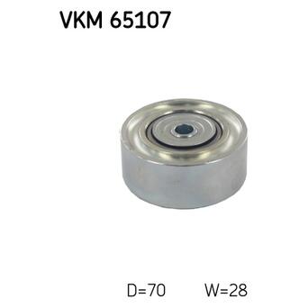 Натяжний ролик SKF поліклінового ременя (VKM 65107) фото №1
