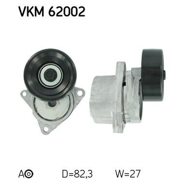 Натягувач ременя з роликом SKF VKM 62002 фото №1