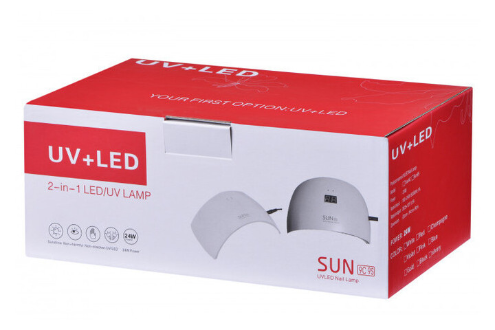 УФ лампа для гель-лака Sun 9S 24W для полимеризации (4373) #S/O фото №10