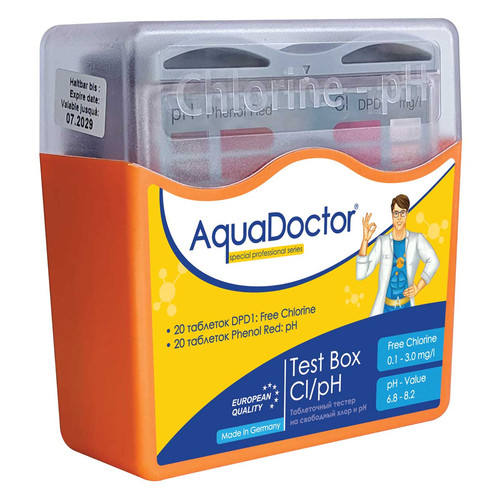 Тестер AquaDoctor Box таблетковий pH і CL (20 тестів) (23544) фото №2
