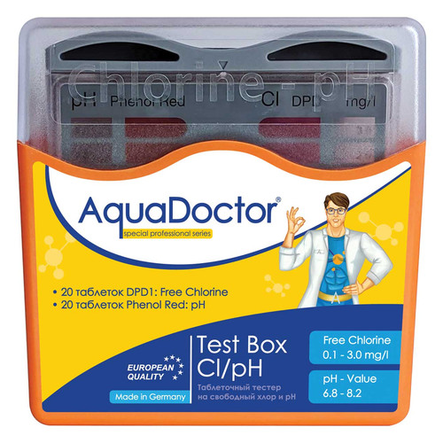 Тестер AquaDoctor Box таблетковий pH і CL (20 тестів) (23544) фото №1