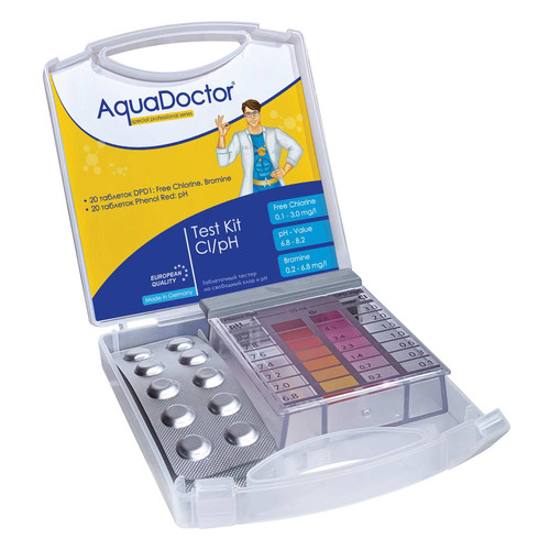 Тестер AquaDoctor mini таблетковий pH та Cl (20 тестів) (23542) фото №2