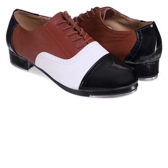 Туфлі для степу та чечітки Zelart DN-3688 35 Чорно-коричневий (06363078) фото №2