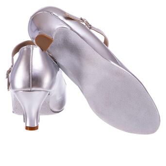 Взуття для бальних танців жіноче Zelart Стандарт DN-3673 34 Срібний (06363069) фото №4
