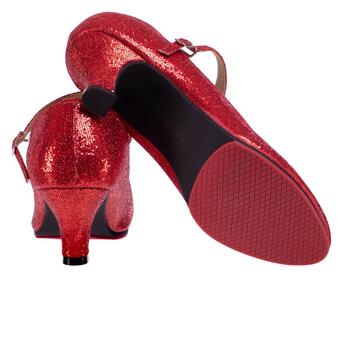 Взуття для бальних танців жіноче Zelart Стандарт DN-3691 34 Червоний (06363070) фото №4