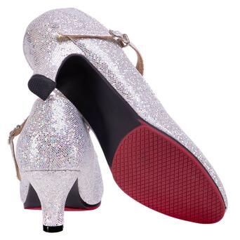 Взуття для бальних танців жіноче Zelart Стандарт DN-3691 40 Срібний (06363070) фото №4