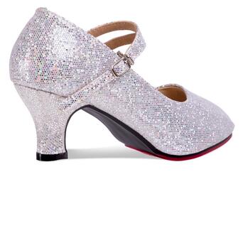 Взуття для бальних танців жіноче Zelart Стандарт DN-3691 40 Срібний (06363070) фото №3