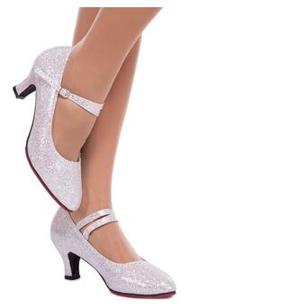 Взуття для бальних танців жіноче Zelart Стандарт DN-3691 40 Срібний (06363070) фото №7
