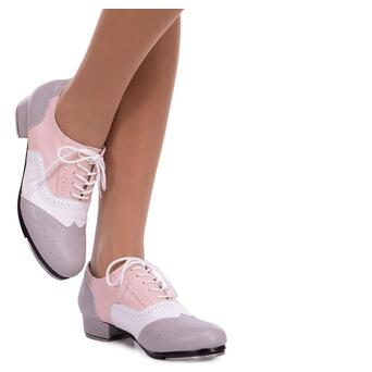 Туфлі для степу та чечітки Zelart DN-3684 40 Сіро-рожевий (06363071) фото №9