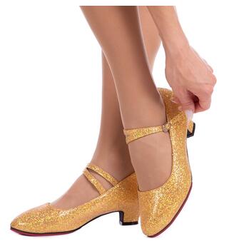 Взуття для бальних танців жіноче Zelart Стандарт DN-3692 Zelart 37 Золотий (06363067) фото №10