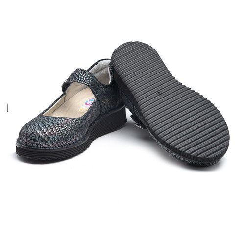 Туфли Theo Leo RN972 39 25.5 см Черно-серые фото №5