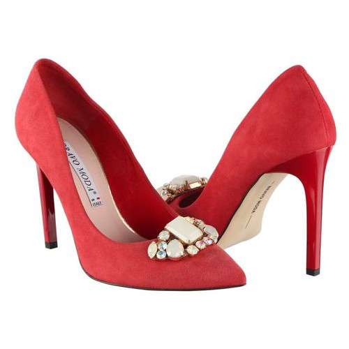 Жіночі туфлі на підборах Bravo Moda 1461, Червоний, 38, 2956370008307 фото №4