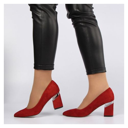 Жіночі туфлі на підборах Bravo Moda 196056, Червоний, 38, 2999860385533 фото №3
