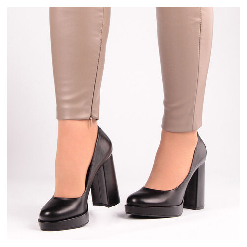 Женские туфли на каблуке Lottini 3415 - 4, Черный, 37, 2956370010164 фото №3