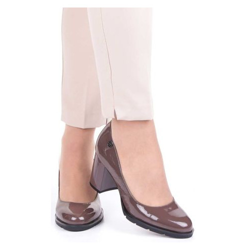 Жіночі туфлі на підборах Geronea 195063, Коричневий, 38, 2999860286199 фото №6