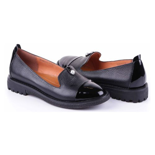Жіночі туфлі на низькому ходу Geronea 195082, Чорний, 40, 2999860288605 фото №6