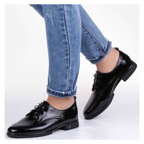 Жіночі туфлі на низькому ходу Geronea 195156, Чорний, 36, 2999860293951 фото №7