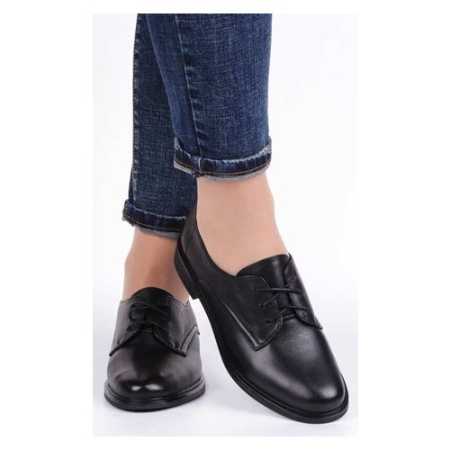 Жіночі туфлі на низькому ходу Geronea 195157, Чорний, 36, 2999860294002 фото №7
