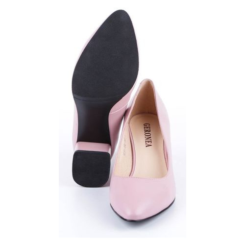 Жіночі туфлі на підборах Geronea 195164, Рожевий, 40, 2999860295641 фото №5
