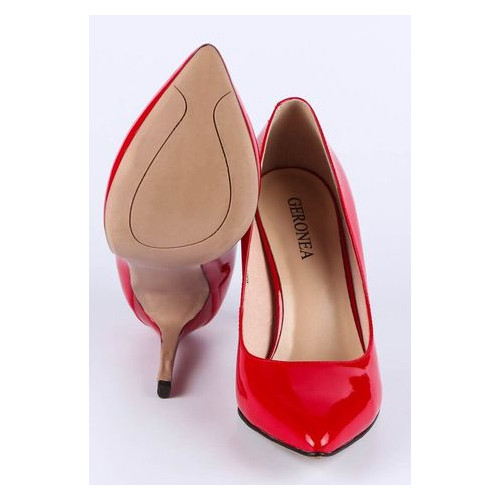 Жіночі туфлі на підборах Geronea 195188, Червоний, 38, 2999860301977 фото №4