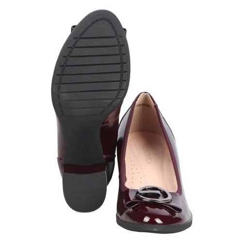 Жіночі туфлі на підборах Geronea 195337, Бордовий, 39, 2999860329650 фото №1