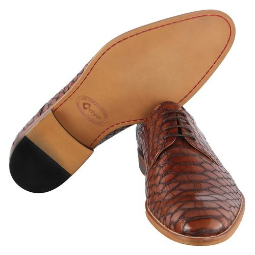 Чоловічі класичні туфлі Conhpol 5642, Коричневий, 44, 2973310046915 фото №2