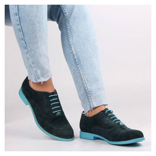 Жіночі туфлі на низькому ходу Deenoor 538 - 06, Зелений, 38, 2956370017385 фото №1