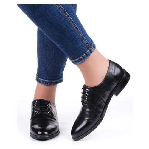 Жіночі туфлі на низькому ходу Anemone 6046, Чорний, 38, 2956370017897 фото №9