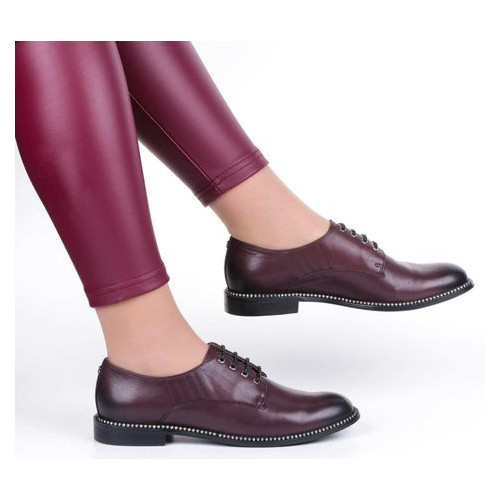 Жіночі туфлі на низькому ходу Anemone 80211, Бордовий, 39, 2973310180749 фото №3