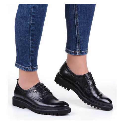 Женские туфли на низком ходу Anemone 6231, Черный, 36, 2956370018221 фото №4