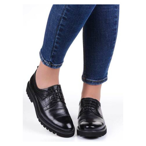 Женские туфли на низком ходу Anemone 6231, Черный, 36, 2956370018221 фото №1