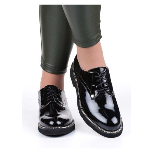 Жіночі туфлі на низькому ходу Glossi 1273, Чорний, 36, 2956370014360 фото №9
