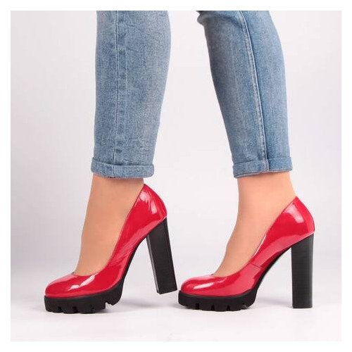 Жіночі туфлі на підборах Glossi 7702, Червоний, 37, 2956370012625 фото №2