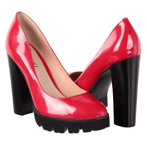 Жіночі туфлі на підборах Glossi 7702, Червоний, 37, 2956370012625 фото №4